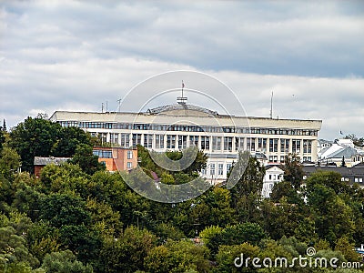 The landscape of the city of Kaluga in Russia. Stock Photo